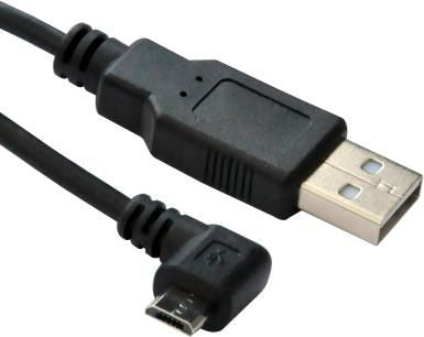 Microconnect USBABMICRO3ANG USB cable USB 2.0 3 m Micro-USB B USB A Black