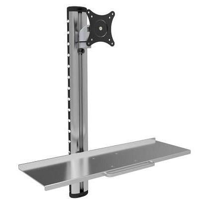 Techly ICA-PLW-01 monitor mount / stand 68.6 cm (27") Wall Silver