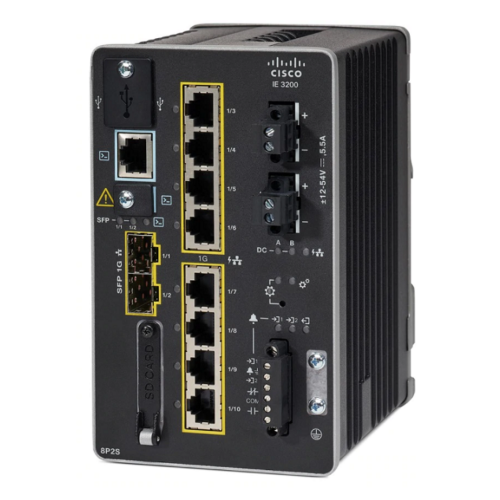 Cisco IE-3200-8P2S-E network switch Managed L2 Fast Ethernet (10/100) Power over Ethernet (PoE) Black