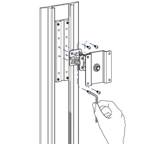 Ergotron Track Mount Bracket Kit Aluminium