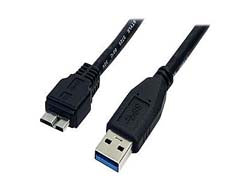 StarTech.com 0.5m (1.5ft) Black SuperSpeed USB 3.0 Cable A to Micro B - M/M