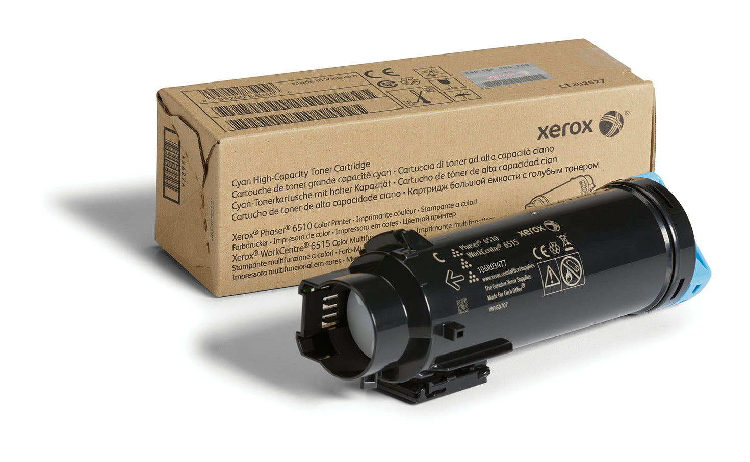 Xerox 106R03477 Toner-kit cyan high-capacity, 2.4K pages ISO/IEC 19752 for Xerox Phaser 6510