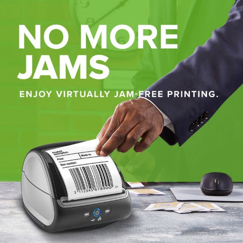 DYMO LabelWriter 5XL Label Printer | Automatic Label Recognition Label Maker | Prints Extra-Wide Shipping Labels from AmazonDHL & More | Perfect for eCommerce Sellers | EU 2 Pin Plug