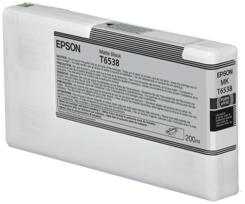 Epson C13T65380N/T6538 Ink cartridge black matt 200ml for Epson Stylus Pro 4900