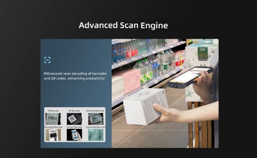 UROVO DT66,2.4GHz,2D,6.5",A13 (AER),4/64,WiFi/BT/5G,NFC,5000mAH,cable,PSU(EU),HS