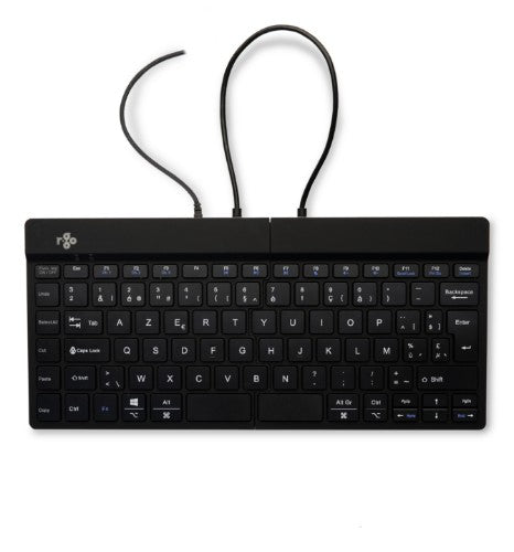 R-Go Tools Ergonomic keyboard R-Go Split Break v2 with break software, ergonomic split keyboard, AZERTY (BE), Wired, black