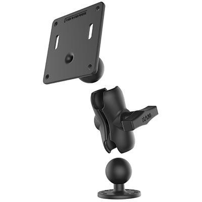 RAM Mounts Double Ball Mount with 75x75mm VESA Plate