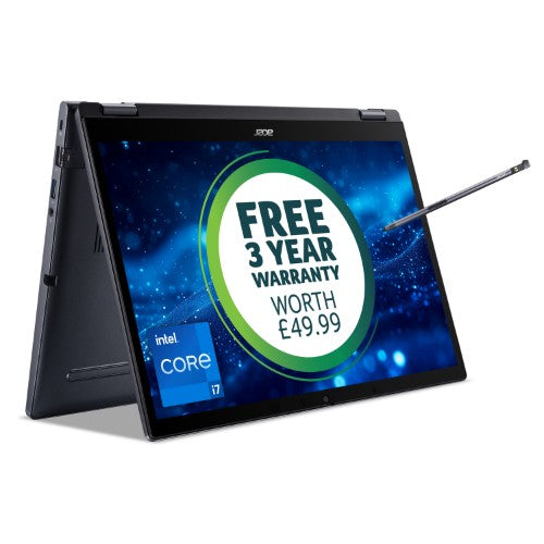 Acer TravelMate P4 Spin TMP414RN-53-TCO 14" WUXGA IPS Touchscreen i7-13 16GB 512GB Win11 Pro 2-in-1 Notebook