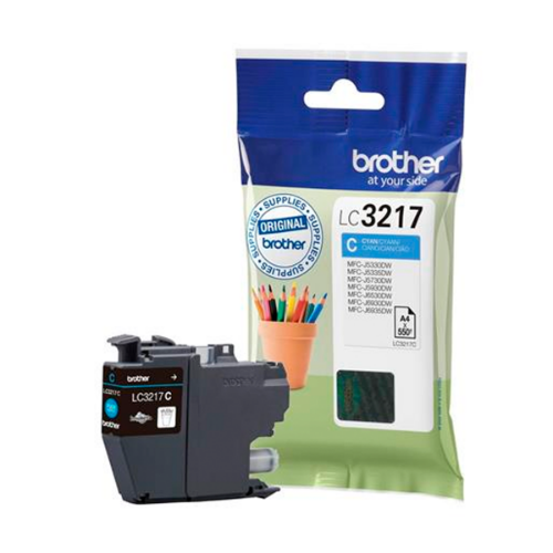 Brother LC-3217C Ink cartridge cyan, 550 pages ISO/IEC 24711 9ml for Brother MFC-J 5330