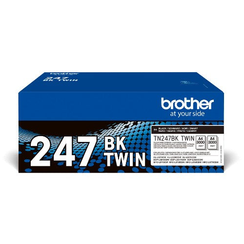 Brother TN-247BKTWIN Toner-kit black high-capacity twin pack, 2x3K pages ISO/IEC 19752 Pack=2 for Brother HL-L 3210