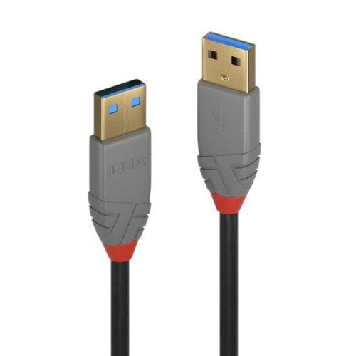 Lindy 5m USB 3.2 Type A Cable, 5Gbps, Anthra Line