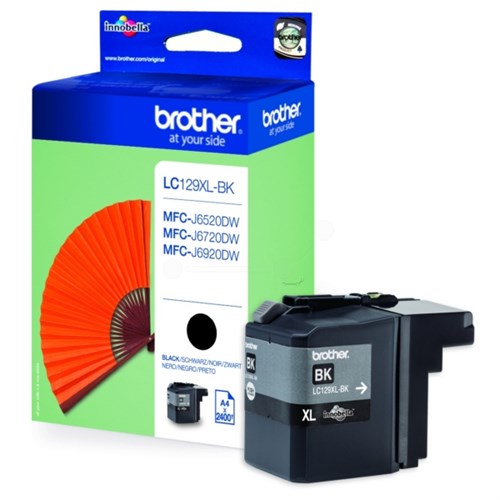 Brother LC-129XLBK Ink cartridge black, 2.4K pages ISO/IEC 24711 50ml for Brother MFC-J 6920
