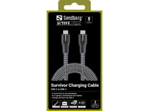 Sandberg Survivor USB-C Cable 2M 100W