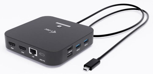 i-tec USB-C Dual HDMI Docking Station with Power Delivery 100 W + Universal Charger 100W