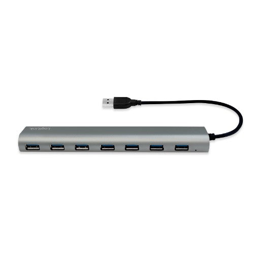 LogiLink UA0308 interface hub USB 3.2 Gen 1 (3.1 Gen 1) Type-A 5000 Mbit/s Grey