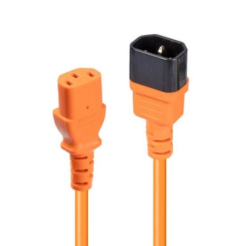 Lindy 1m IEC Extension Cable, Orange
