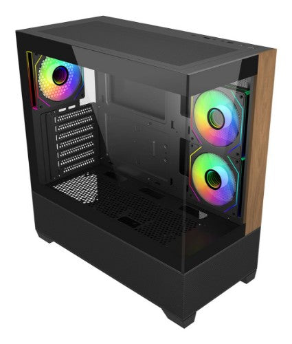 Cooler Master Elite 690 Wood Midi Tower Black