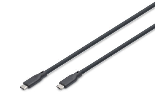 Digitus USB silicone cable, USB 20Gbps, 2m, black