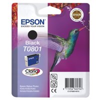 Epson C13T08014011/T0801 Ink cartridge black, 330 pages ISO/IEC 24711 7.4ml for Epson Stylus Photo P 50/PX/PX 730/R 265