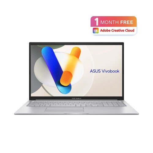 ASUS Vivobook 17 X1704VA-AU674W Intel® Core™ i3 i3-1315U Laptop 43.9 cm (17.3") Full HD 8 GB DDR4-SDRAM 512 GB SSD Wi-Fi 6 (802.11ax) Windows 11 Home Silver
