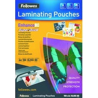 Fellowes SuperQuick A4 Glossy 80 Micron Laminating Pouch