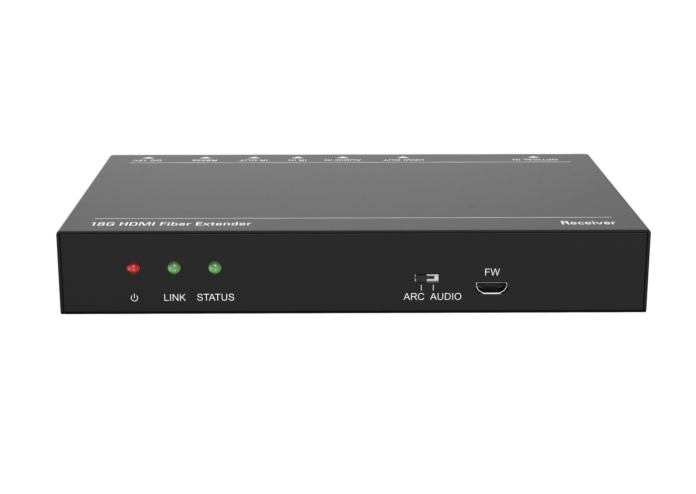 Vivolink VLHDMIEXTFIB AV extender AV transmitter & receiver Black