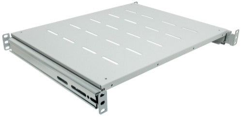Intellinet 19" Sliding Shelf, 1U, For 600 to 800mm Depth Cabinets & Racks, shelf depth 350mm, Grey
