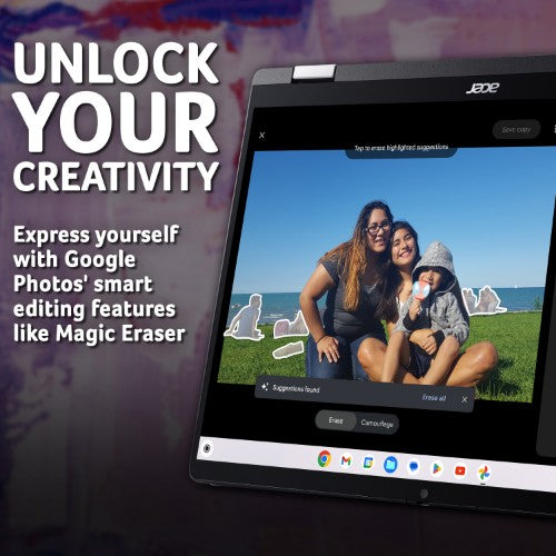 Acer Chromebook CP714-1HN-5719 Intel Core Ultra 5 115U 35.6 cm (14") Touchscreen WUXGA 8 GB LPDDR5-SDRAM 512 GB SSD Wi-Fi 6 (802.11ax) ChromeOS Grey