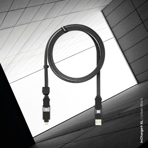 Rolling Square inCharge XL USB cable USB 2.0 2 m USB A/USB C USB C Black