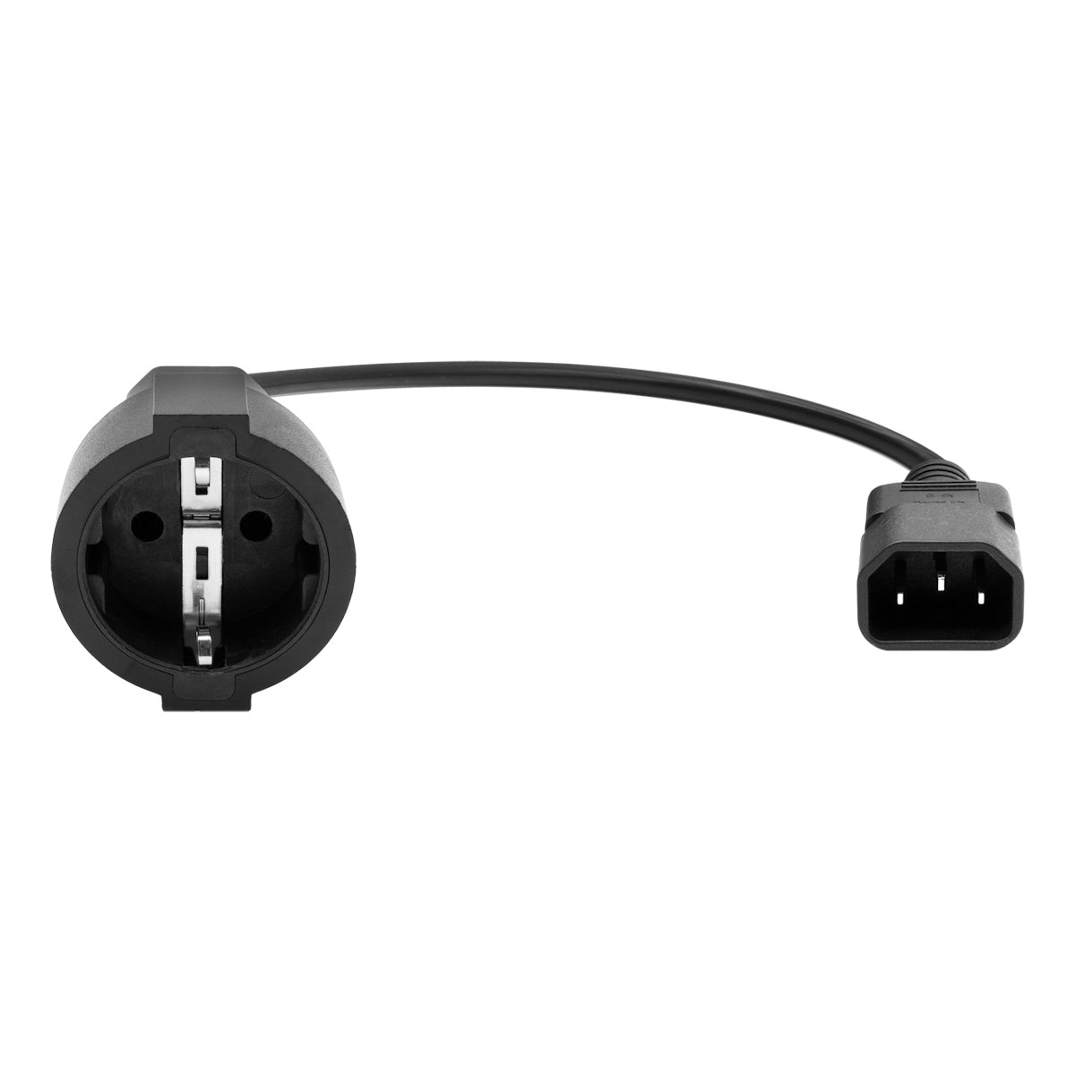 ProXtend PC-C14FF-0002 power cable Black 0.2 m Power plug type F C14 coupler