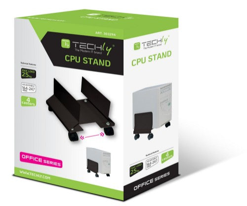 Techly ICA-CS-34 multimedia cart/stand Black PC