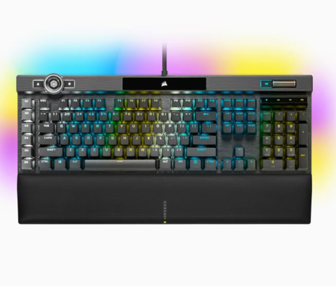 Corsair K100 RGB keyboard Gaming USB QWERTZ Dutch Black