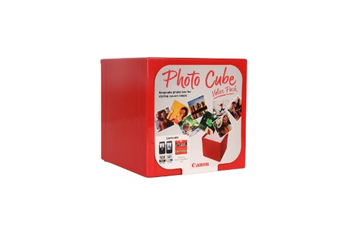 Canon 3713C007/PG-560+CL-561 Printhead cartridge multi pack black / color Cube + Photopaper PP-201 13x13cm 40 sheet 7,5ml + 8,3ml 180pg + 180pg Pack=2 for Canon Pixma TS 5350