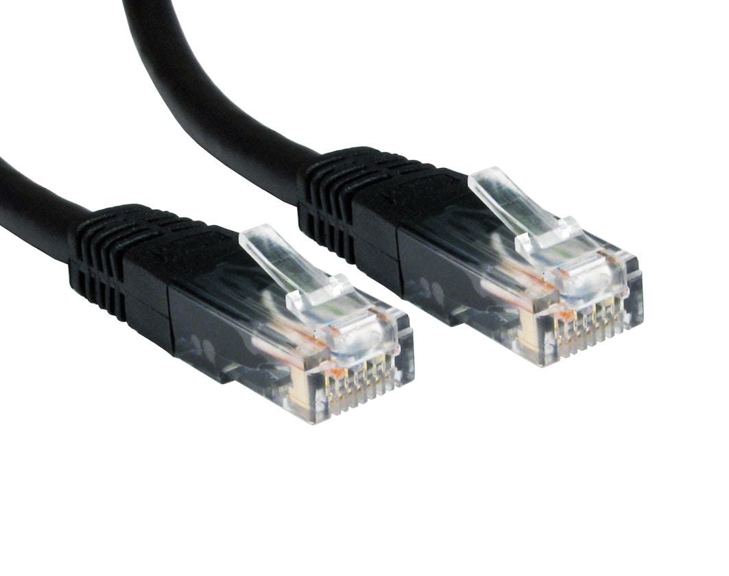 Cables Direct Cat6 1m networking cable Black U/UTP (UTP)