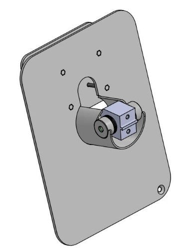 Ergonomic Solutions SpacePole Kiosk Payment front plate (DuraTilt) for Samsung 24” Kiosk