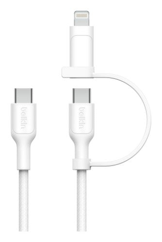 Belkin BoostCharge Pro USB cable USB 2.0 1.5 m USB C USB C/Lightning White
