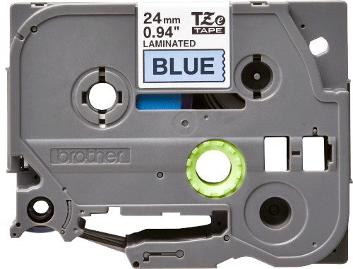 Brother TZE-551 DirectLabel black on blue Laminat 24mm x 8m for Brother P-Touch TZ 3.5-24mm/HSE/36mm/6-24mm/6-36mm