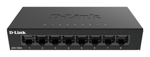 D-Link DGS-108GL Unmanaged Gigabit Ethernet (10/100/1000) Black