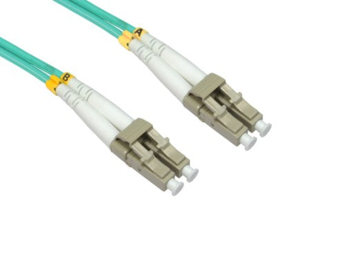 Cables Direct FB4M-LCLC-050D fibre optic cable 5 m LC OM4 Aqua colour