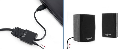 Gembird A-HDMI-VGA-03 video cable adapter 0.15 m HDMI Type A (Standard) VGA (D-Sub) Black