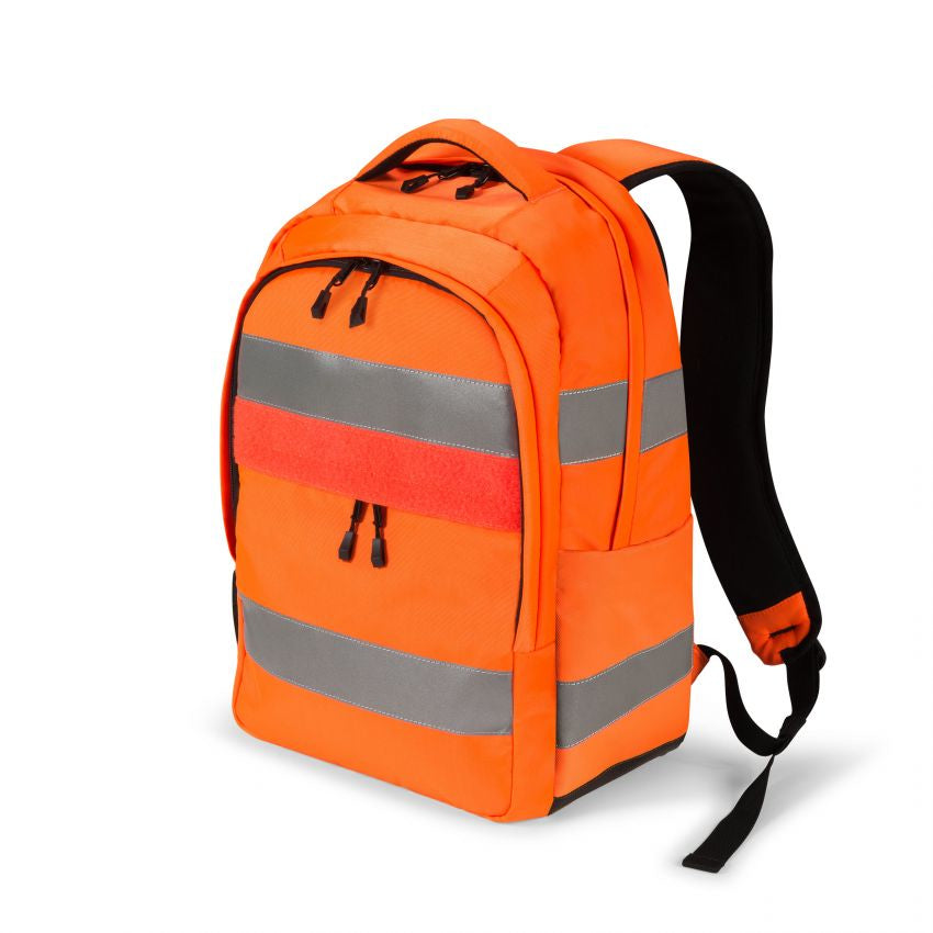 DICOTA Hi-Vis backpack Orange Polyethylene terephthalate (PET), Thermoplastic polyurethane (TPU)