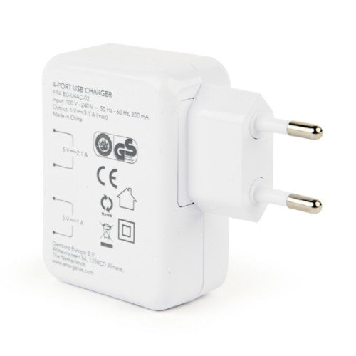 EnerGenie EG-U4AC-02 mobile device charger Universal White AC Indoor