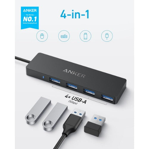 Anker Ultra Slim USB Type-C 5000 Mbit/s Black