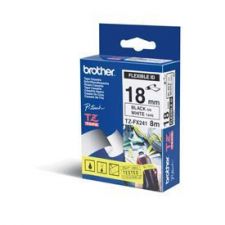 Brother TZE-FX241 DirectLabel black on white Laminat 18mm x 8m for Brother P-Touch TZ 3.5-18mm/36mm/6-18mm/6-24mm/6-36mm