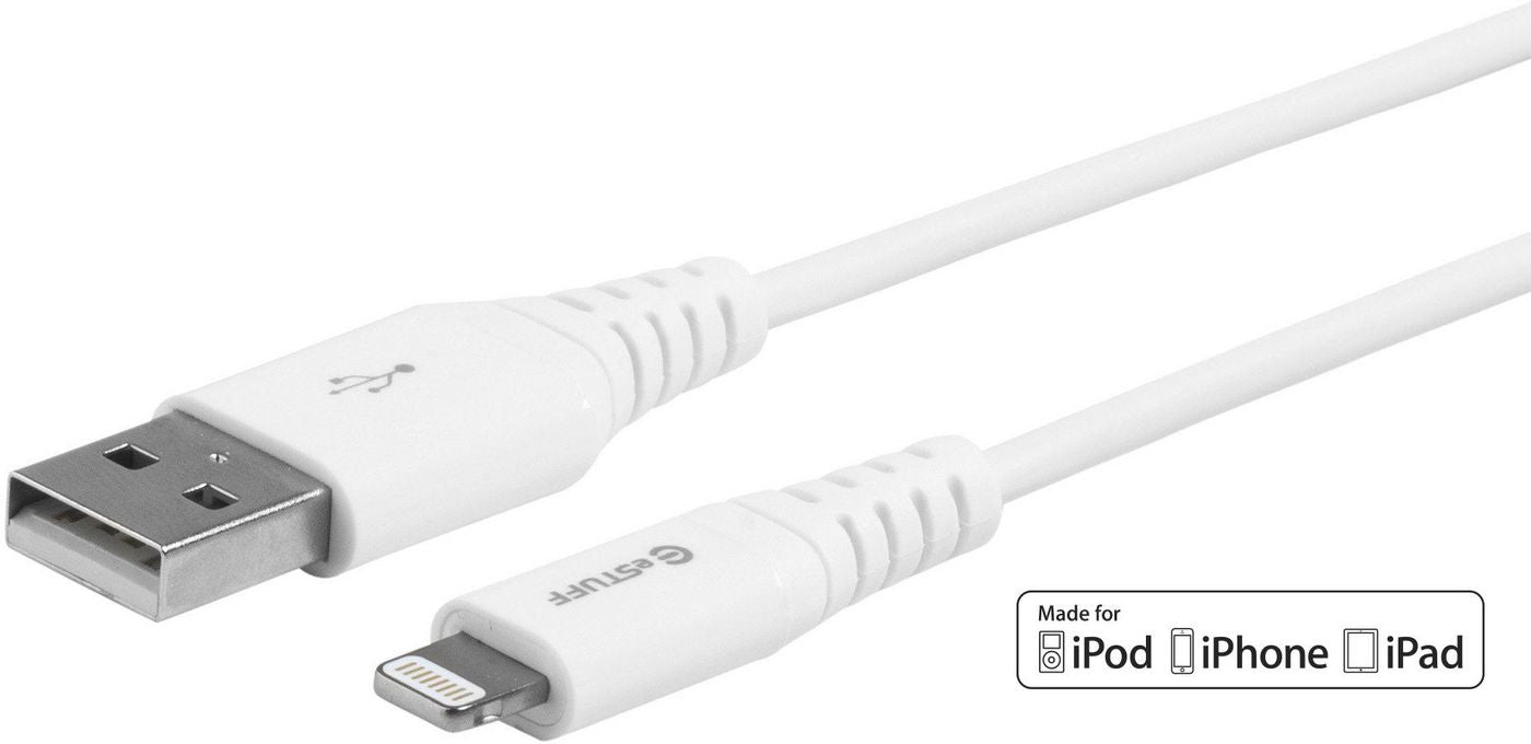 eSTUFF ES601204 lightning cable 2 m White