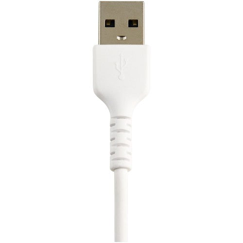 StarTech.com 6 inch (15cm) Durable White USB-A to Lightning Cable - Heavy Duty Rugged Aramid Fiber USB Type A to Lightning Charger/Sync Power Cord - Apple MFi Certified iPad/iPhone 12