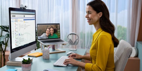 Logitech 920-012490 keyboard Mouse included Office RF Wireless + Bluetooth QWERTY US International Graphite