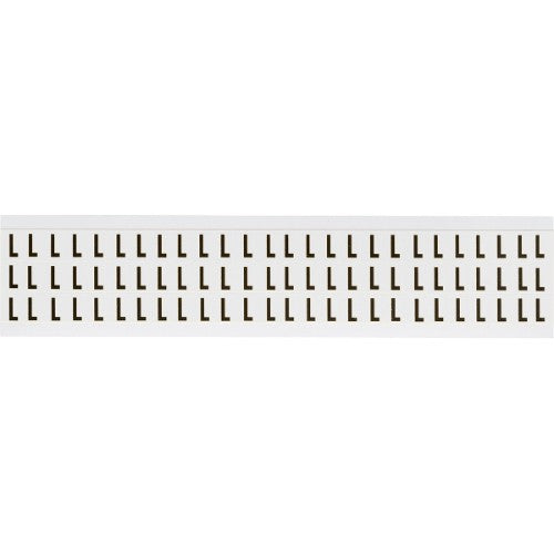 Brady NL-W05-L self-adhesive label Rectangle Removable Black, White 1950 pc(s)