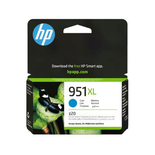 HP CN046AE/951XL Ink cartridge cyan high-capacity, 1.5K pages ISO/IEC 24711 24ml for HP OfficeJet Pro 8100/8610/8620