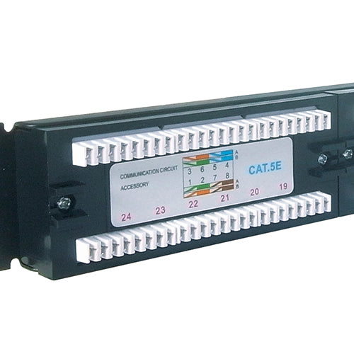 connektgear 24 Port Patch Panel (Cat5e) IDC Punch Down 19 inch